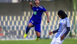 Indian women's football team striker Bala Devi
