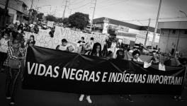 "Black and Indigenous lives matter". Anti-racist mobilization in Manaus a city in Brazil's amazon that has been hard-hit by the COVID-19 pandemic. Photo: Midia Ninja