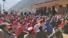 HP: Luhri Hydro Project Affected Villages Hold Dharna, Call for Rural Strike on Feb 16