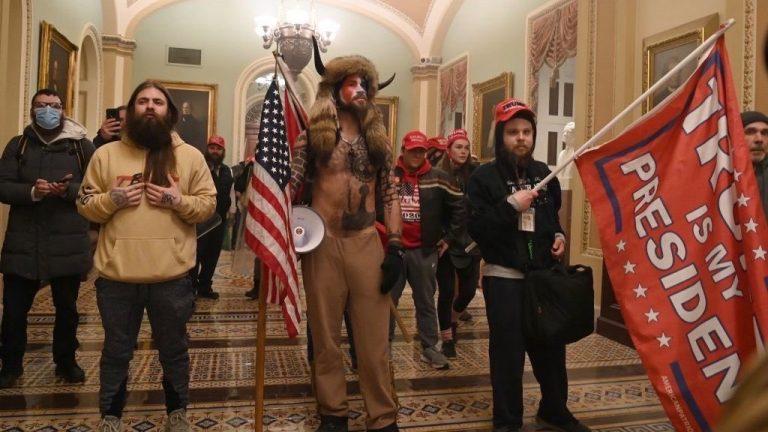 Trump supporters stormed the Capitol building at around 2:30pm to disrupt the vote tally process. Photo: Twitter