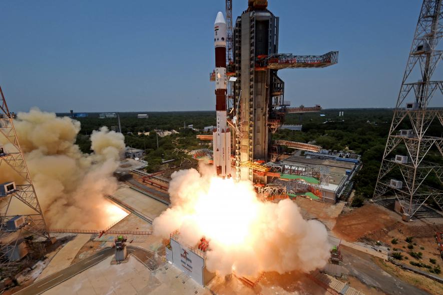 ISRO's launch vehicle PSLV-C57 rocket carrying India's first solar mission, 'Aditya-L1', lifts off from the Satish Dhawan Space Centre, in Sriharikota, Saturday, Sept. 2, 2023. (