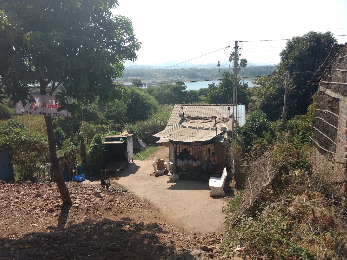 In ruins stands remains of a home of a tribal family of 12, demolished a week back to widen the road to Statue of Unity. Location- Waghariya village, about 1 km from Statue of Unity