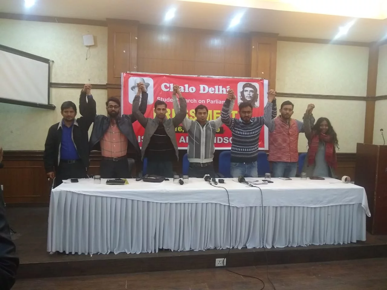 Various Student organisations including SFI, AIDSO, PSU, AISB, & AISF will march to the Parliament in Delhi today, against the continuous systemic attacks by the Modi government on higher education and its anti-student policies.