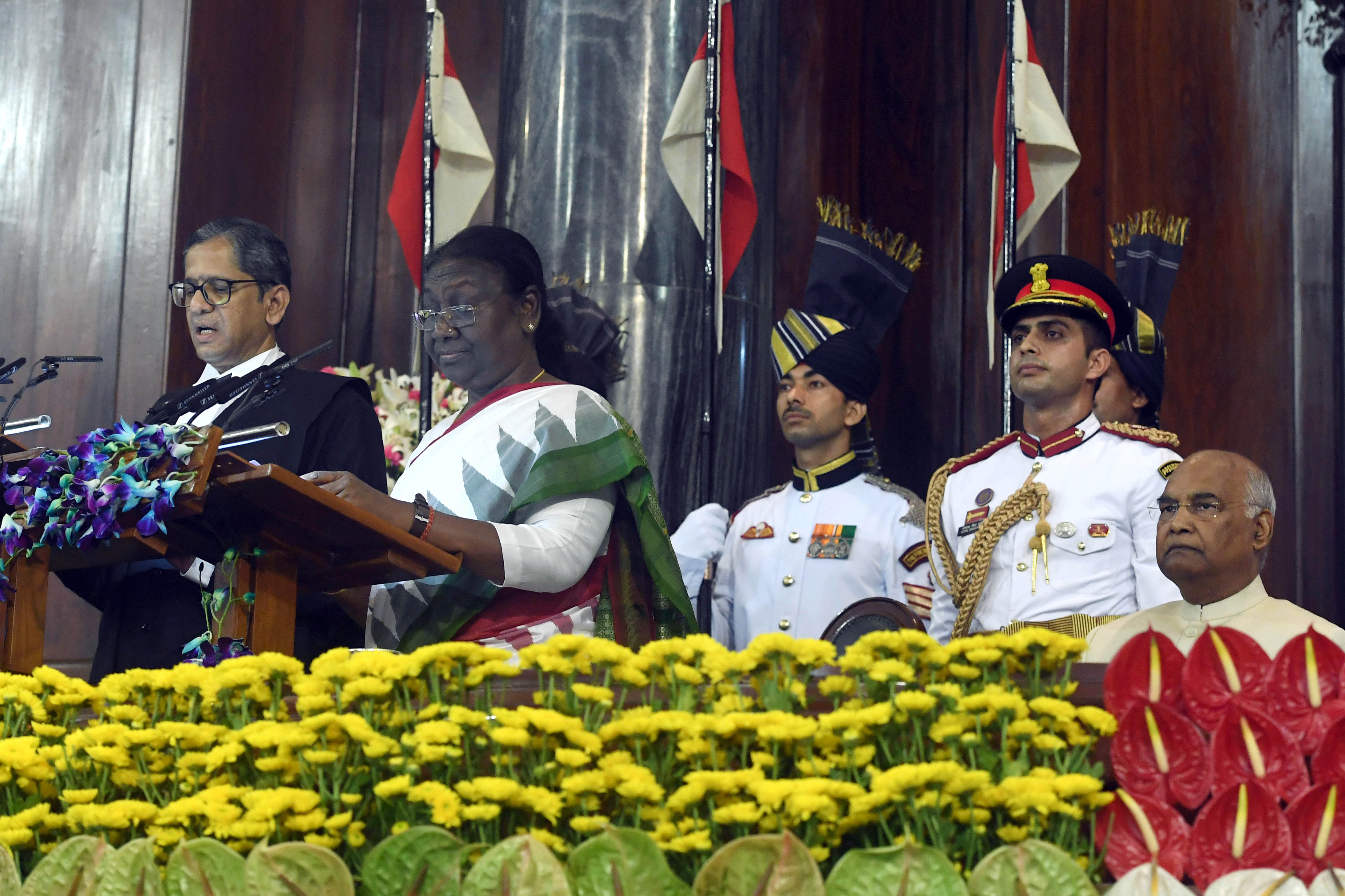 Droupadi Murmu Takes Oath As Country s 15th President First Tribal At 