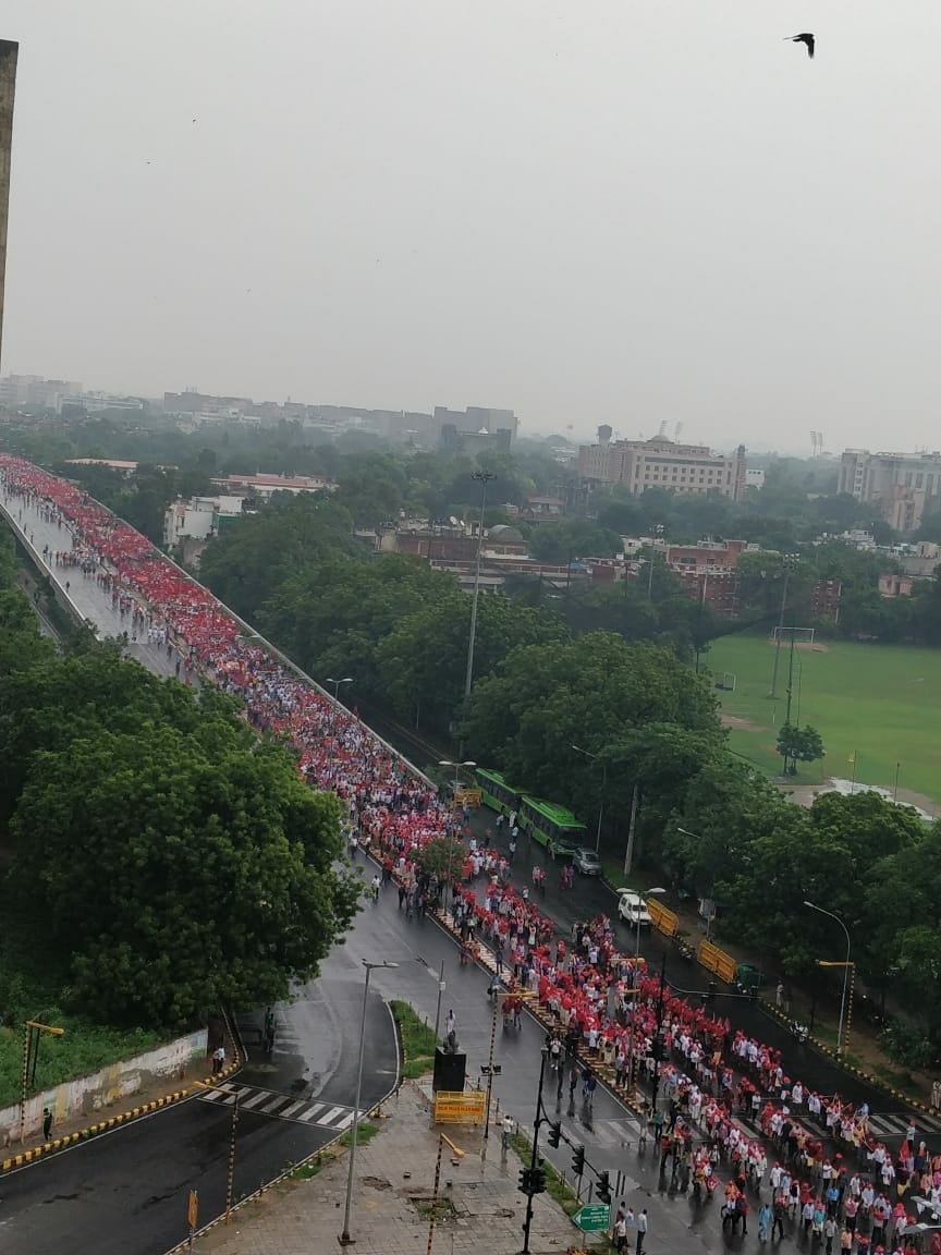 kisan mazdoor rally