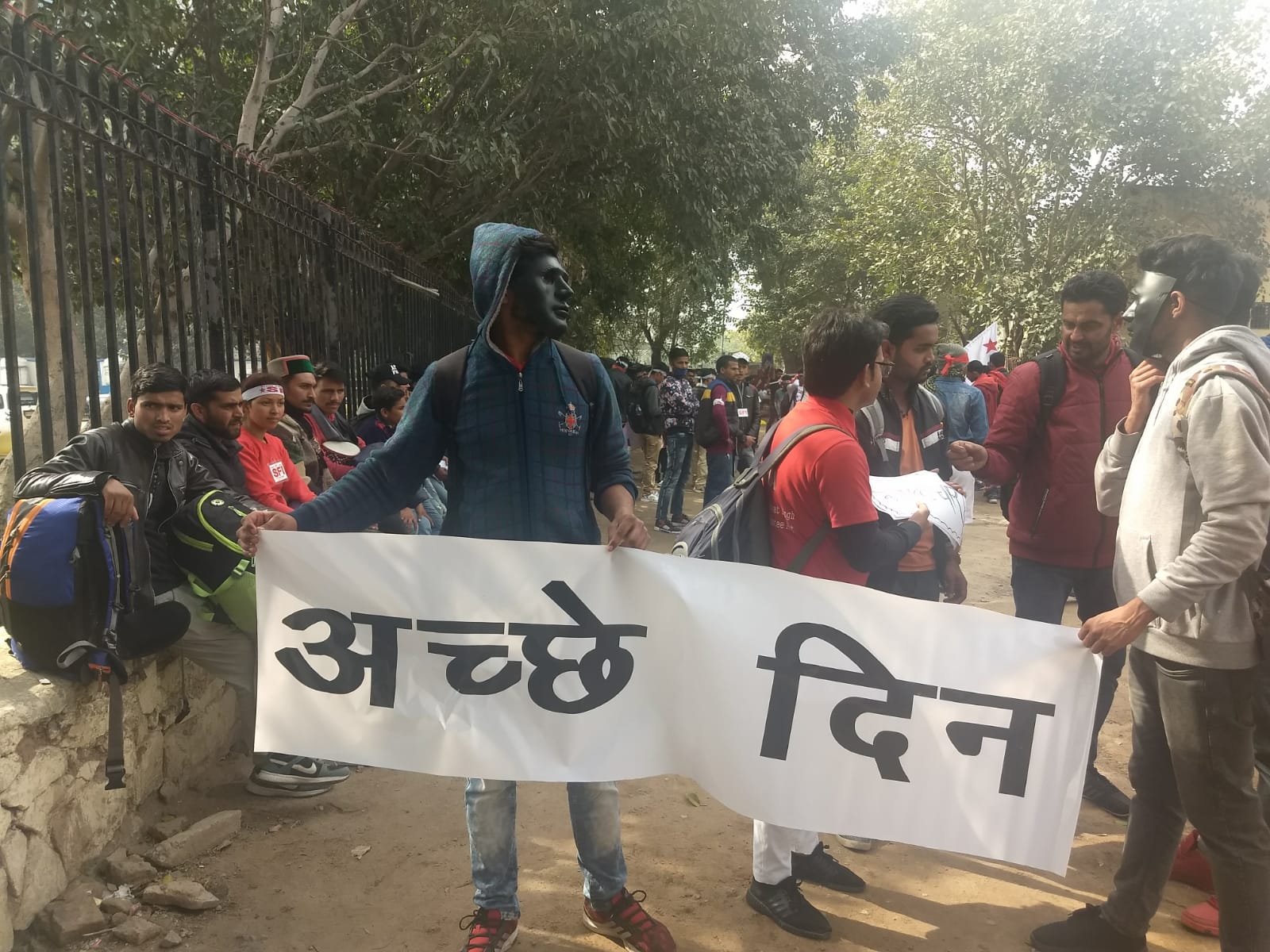Students Across India come together to participate in the parliament march against the anti-student policies pursued by Narendra Modi Government