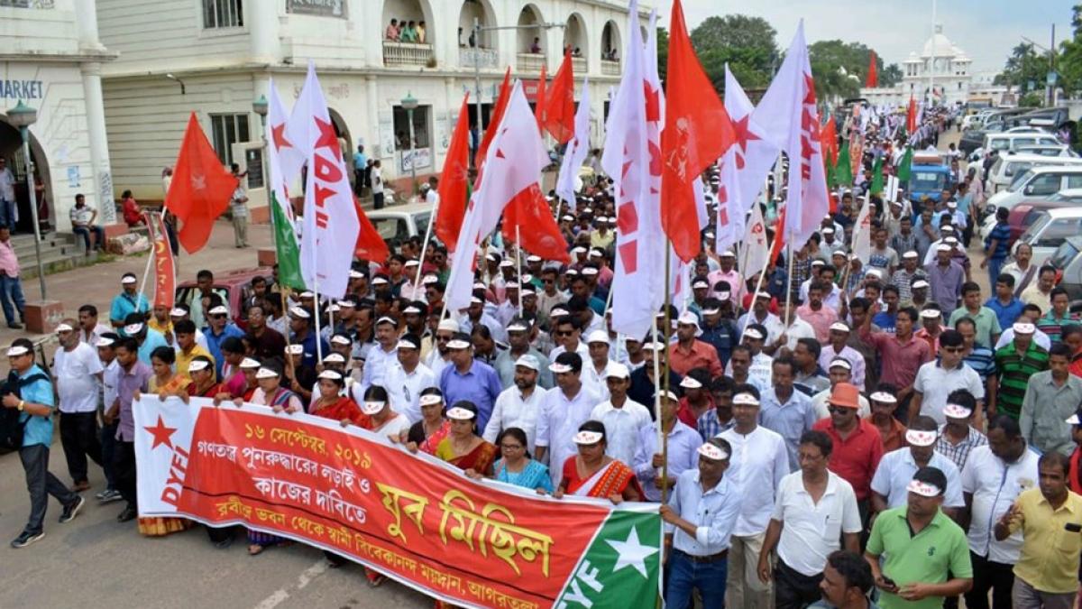 Massive Youth Rally in Tripura Demanding Jobs and Restoration of ...