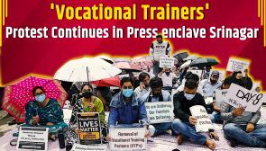 Vocational Trainers in Srinagar Demand Proper Job Policy, Removal of Private Companies