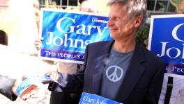 The libertarian candidate Gary Johnson