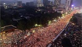 South Korea candle light protest 