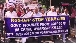 CPI(M) Protest in Delhi against RSS-BJP Violence