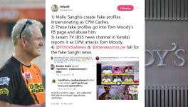 RSS supporters create fake profiles to abuse Tom Moody