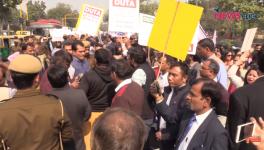 UGC Par Halla Bol: DUTA Marches Against Regressive Govt. Policies