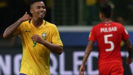 Brazil football team striker Gabriel Jesus during FIFA World Cup qualifiers
