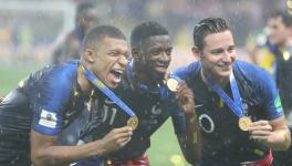 France's Kylian Mbappe FIFA World Cup medal