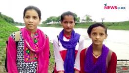Students forced to cross Shipra in boat to study