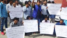 PHE J&K workers' protest