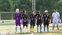 Indian blind football team players