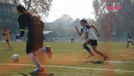 Girls football in Kashmir organised by Jammu and Kashmir State Football Academy (SFA)