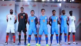 Sunil Chhetri and Indian football team players ahead of the AFC Asian Cup 2019