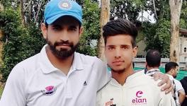 Rashik with Irfan Pathan during trials.  