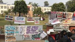 Jamia Students Protest Demanding Suspension of HoD Accused of Sexual Harassment
