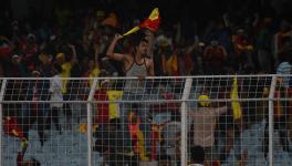 East Bengal fans during an I-League football match earlier in the season 