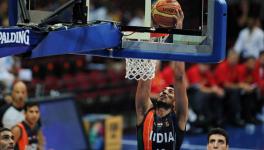 Indian basketball player Amjyot Singh