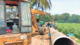 GAIL pipeline in Nangur, Tamil Nadu faces stiff opposition from farmers.