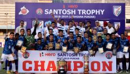 Services football team, the 2018-19 Santosh Trophy champions