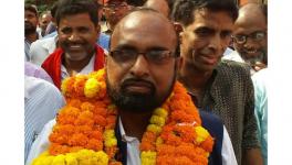 CPI (ML)'s Rajkumar Yadav after filing his nominations for Koderma Lok Sabha constituency