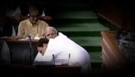rahul hugging Modi