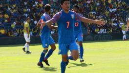 Anirudh Thapa of the Indian Football Team at the King's Cup