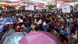 Protesters at Dumri in Gumla district, Jharkhand