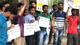 DU Students Protest Against Fee Hike for Entrances and Courses