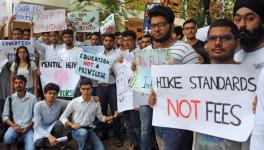 Students Protest Against 25% Fee Hike