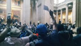 On Friday, July 12, around 700 members of the Gilets Noirs peacefully occupied the Pantheon in Paris. 