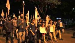 ABVP Members Attack SFI Rally