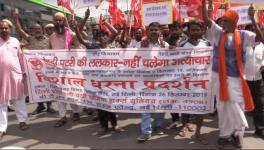 Hawkers union protest delhi