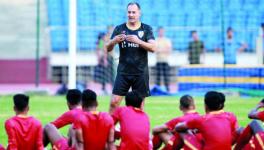 Oman vs India FIFA World Cup qualifier football match in Muscat