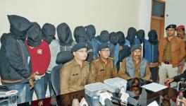 Police officials of Kanke police station with 12 accused