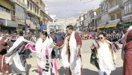 People of Ladakh dance as they celebrate change of status of their region to a Union Territory