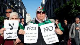 Algerians demand a boycott of the Presidential elections scheduled on December 12. Photo: Reuters