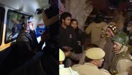 Police stopped JNU students protest