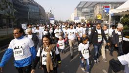 Participants at The Sneh Lata Walk With Your Parents in New Delhi