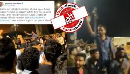 No, Umar Khalid did not raise “Hinduo se azadi” slogan at Gateway of India, Mumbai