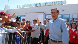 Peruvian President Martín Vizcarra voted to elect the new members of the Congress on January 26. Photo: Página 12