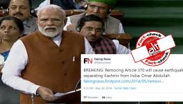 PM Modi quotes faking news in Parliament