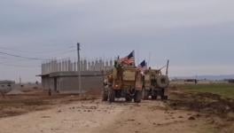 US military vehicle trying to enter government controlled region in eastern Syria.