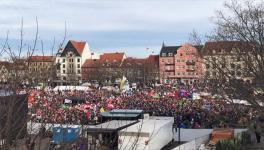 Over 15,000 people took part in the anti-right wing march in Erfurt.